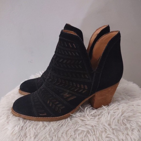 frye allister smock suede bootie